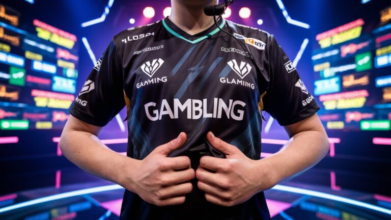 gambling ads on gaming uniforms
